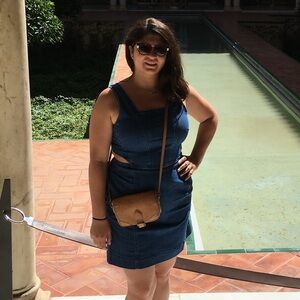 Madewell Denim Dress with side cutouts